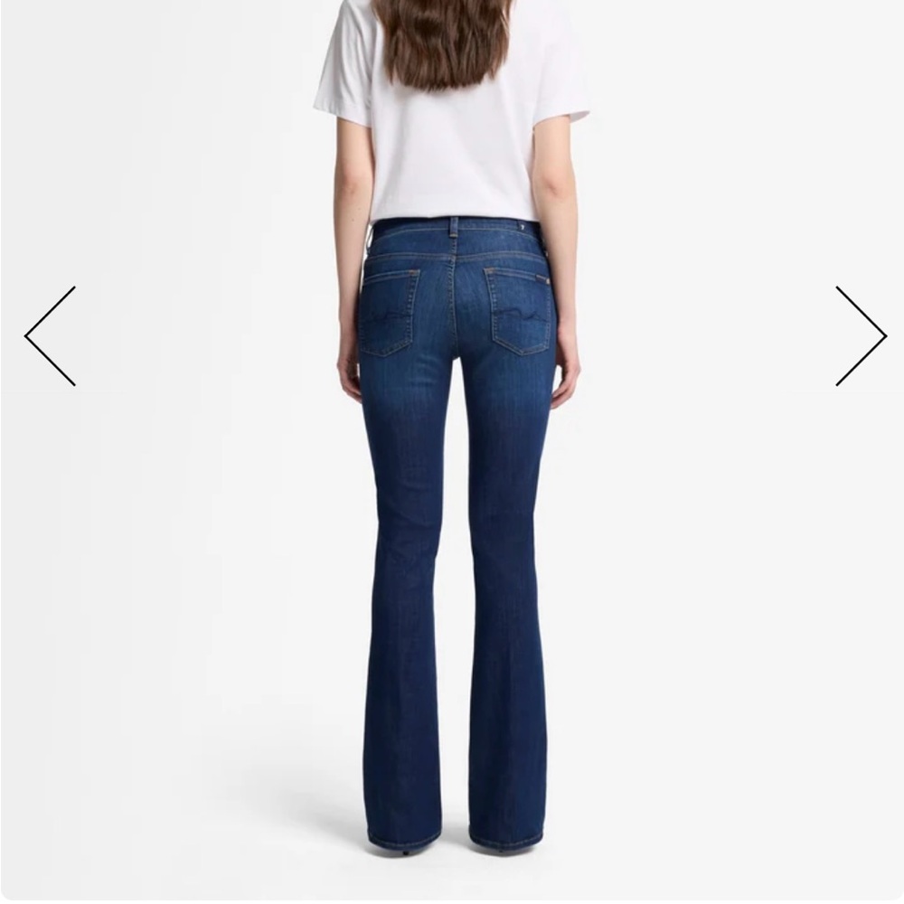 7 For All Mankind “Blair” Blue Boot Cut Jeans -25 - Picture 2 of 12